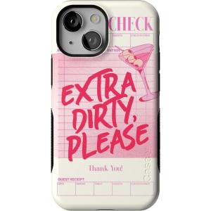 Casely iPhone 13 Mini Case | Not a Phase | Clear Flash Tattoo | Compatible with MagSafe | Classic Ultra Slim Design(Extra Dirty Please | Fun on Weekdays)