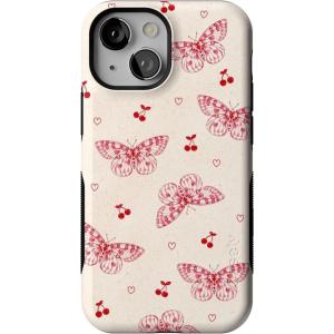 Casely iPhone 13 Mini Case | Not a Phase | Clear Flash Tattoo | Compatible with MagSafe | Classic Ultra Slim Design(Heart Flutters | Butterfly)