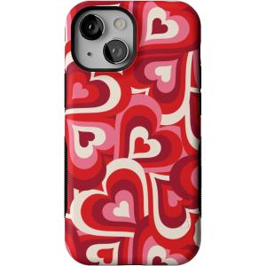 Casely iPhone 13 Mini Case | Not a Phase | Clear Flash Tattoo | Compatible with MagSafe | Classic Ultra Slim Design(Love Song Remix | Ombre Hearts)