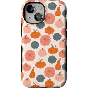 Casely iPhone 13 Mini Case | Not a Phase | Clear Flash Tattoo | Compatible with MagSafe | Classic Ultra Slim Design(Oh My Gourd | Pumpkin Patch)