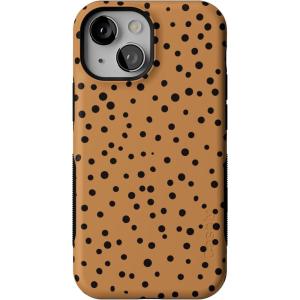 Casely iPhone 13 Mini Case | Not a Phase | Clear Flash Tattoo | Compatible with MagSafe | Classic Ultra Slim Design(Spot On | Dotted Animal Print)