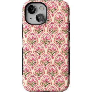 Casely iPhone 13 Mini Case | Not a Phase | Clear Flash Tattoo | Compatible with MagSafe | Classic Ultra Slim Design(Tulip Tapestry | Jenna Palek x Casely)