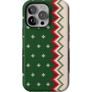 Casely iPhone 13 Pro Case | Grandpa’s Sweater | Holiday Knit | Bold Protective Design | MagSafe Compatible Design