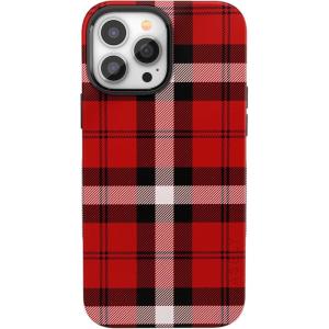 Casely iPhone 13 Pro Max Case | As if! | Red Plaid | Bold Protective Design | MagSafe Compatible Design