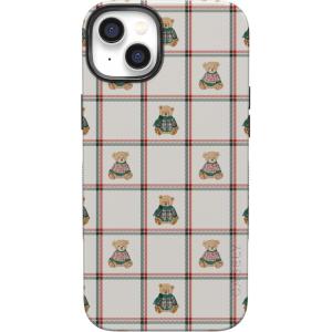 Casely iPhone 14 Case | Bear Hugs | Teddy Squares | Bold Protective Design | MagSafe Compatible Design