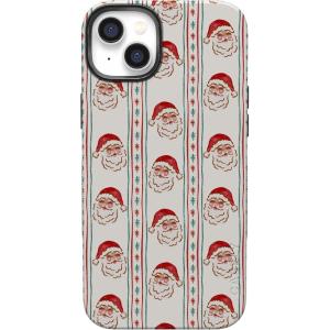 Casely iPhone 14 Case | Jolly St. Nick | Retro Claus | Bold Protective Design | MagSafe Compatible Design