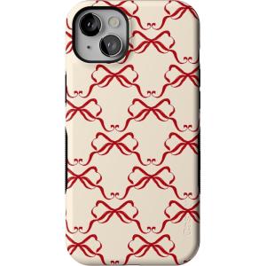 Casely iPhone 14 Plus Case | All Wrapped Up | Vintage Bows | Bold Protective Design | MagSafe Compatible Design