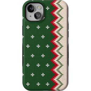 Casely iPhone 14 Plus Case | Grandpa’s Sweater | Holiday Knit | Bold Protective Design | MagSafe Compatible Design