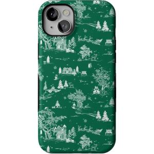 Casely iPhone 14 Plus Case | Home for The Holidays | Mountain Town | Bold Protective Design | MagSafe Compatible Design