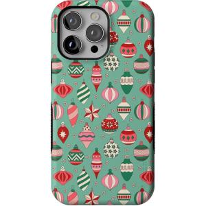 Casely iPhone 14 Pro Case | All Decked Out | Festive Ornaments | Bold Protective Design | MagSafe Compatible Design