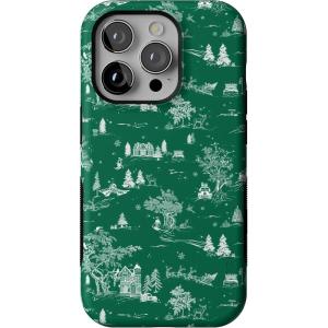 Casely iPhone 14 Pro Case | Home for The Holidays | Mountain Town | Bold Protective Design | MagSafe Compatible Design