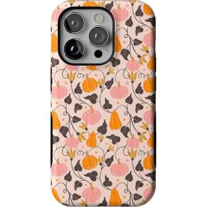 Casely iPhone 14 Pro Case | Pumpkin Princess | Harvest Vines | Bold Protective Design | MagSafe Compatible Design