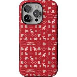 Casely iPhone 14 Pro Case | Stocking Stuffer | Christmas Knit | Bold Protective Design | MagSafe Compatible Design