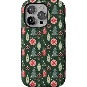 Casely iPhone 14 Pro Case | Tinsel Town | Christmas Ornament | Bold Protective Design | MagSafe Compatible Design