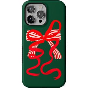 Casely iPhone 14 Pro Max Case | Santa’s Favorite | Holiday Bow | Bold Protective Design | MagSafe Compatible Design