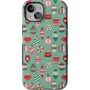 Casely iPhone 15 Case | All Decked Out | Festive Ornaments | Bold Protective Design | MagSafe Compatible Design