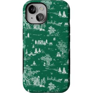 Casely iPhone 15 Case | Home for The Holidays | Mountain Town | Bold Protective Design | MagSafe Compatible Design