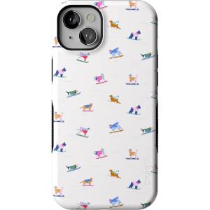 Casely iPhone 15 Case | Powder Pups | Dog Sled | Bold Protective Design | MagSafe Compatible Design