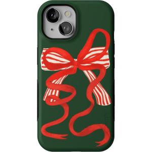 Casely iPhone 15 Case | Santa’s Favorite | Holiday Bow | Bold Protective Design | MagSafe Compatible Design