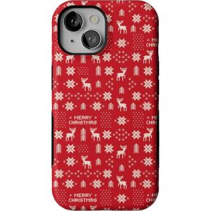 Casely iPhone 15 Case | Stocking Stuffer | Christmas Knit | Bold Protective Design | MagSafe Compatible Design