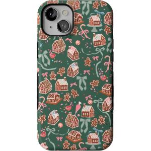 Casely iPhone 15 Plus Case | Gingerbread Lane | Holiday Sweets | Bold Protective Design | MagSafe Compatible Design