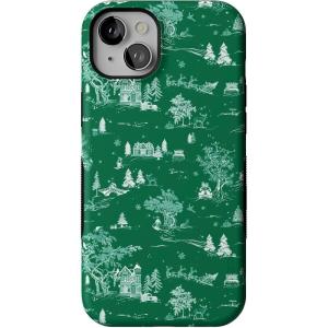 Casely iPhone 15 Plus Case | Home for The Holidays | Mountain Town | Bold Protective Design | MagSafe Compatible Design