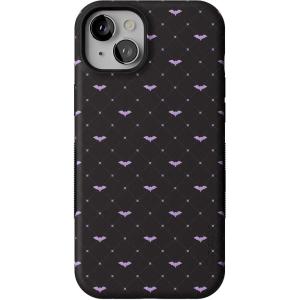 Casely iPhone 15 Plus Case | Such a Battie | Purple Bats | Bold Protective Design | MagSafe Compatible Design