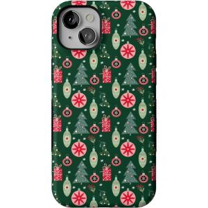 Casely iPhone 15 Plus Case | Tinsel Town | Christmas Ornament | Bold Protective Design | MagSafe Compatible Design