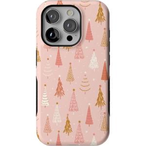 Casely iPhone 15 Pro Case | Bubblegum Forest | Christmas Tree | Bold Protective Design | MagSafe Compatible Design