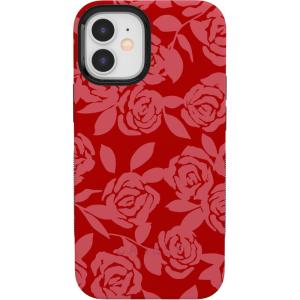 Casely iPhone 15 Pro Case | Heart Noir | Tiny Hearts | Bold Protective Design | MagSafe Compatible Design(Final Rose | Red & Pink Floral)