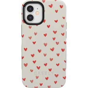 Casely iPhone 15 Pro Case | Heart Noir | Tiny Hearts | Bold Protective Design | MagSafe Compatible Design(Love Letters | Doodle Hearts)