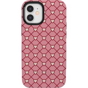 Casely iPhone 15 Pro Case | Heart Noir | Tiny Hearts | Bold Protective Design | MagSafe Compatible Design(Love Locks | Pink Hearts)
