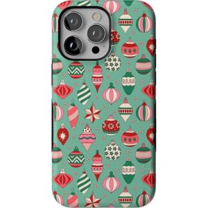 Casely iPhone 15 Pro Max Case | All Decked Out | Festive Ornaments | Bold Protective Design | MagSafe Compatible Design