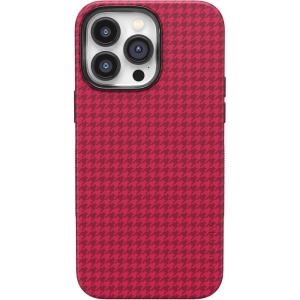 Casely iPhone 15 Pro Max Case | Best Dressed | Red Houndstooth | Bold Protective Design | MagSafe Compatible Design