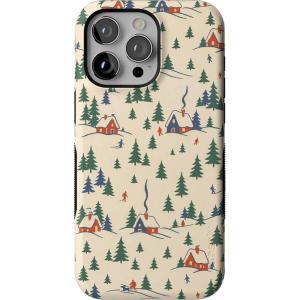 Casely iPhone 15 Pro Max Case | Chalet All Day | Winter Village | Bold Protective Design | MagSafe Compatible Design