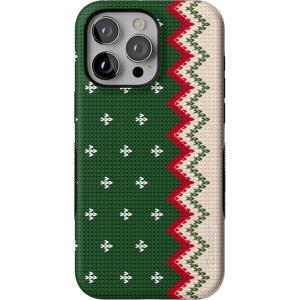 Casely iPhone 15 Pro Max Case | Grandpa’s Sweater | Holiday Knit | Bold Protective Design | MagSafe Compatible Design
