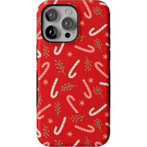 Casely iPhone 15 Pro Max Case | Peppermint Kiss | Candy Cane | Bold Protective Design | MagSafe Compatible Design