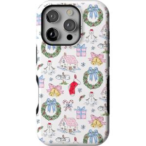 Casely iPhone 16 Pro Case | Christmas Morning | Vintage Cartoon | Bold Protective Design | MagSafe Compatible Design