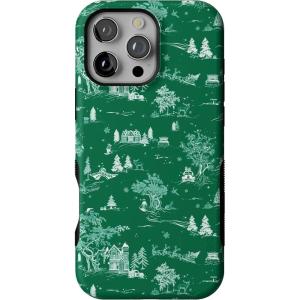 Casely iPhone 16 Pro Case | Home for The Holidays | Mountain Town | Bold Protective Design | MagSafe Compatible Design