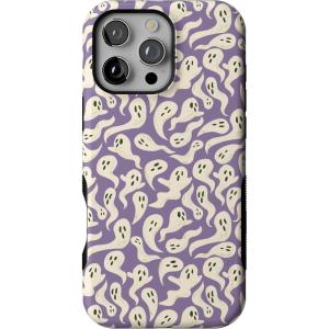 Casely iPhone 16 Pro Max Case | All Boo’d Up | Purple Ghost | Bold Protective Design | MagSafe Compatible Design