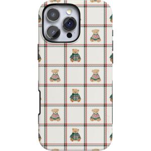 Casely iPhone 16 Pro Max Case | Bear Hugs | Teddy Squares | Bold Protective Design | MagSafe Compatible Design