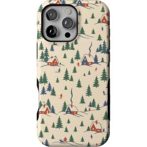 Casely iPhone 16 Pro Max Case | Chalet All Day | Winter Village | Bold Protective Design | MagSafe Compatible Design