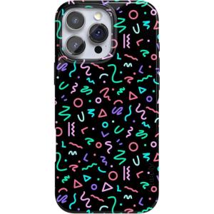 Casely iPhone 16 Pro Max Case | Garden Party | Mushroom Floral | Compatible with MagSafe | Classic Ultra Slim Design(Always Vibing | Retro)