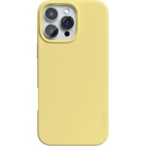 Casely iPhone 16 Pro Max Case | Garden Party | Mushroom Floral | Compatible with MagSafe | Classic Ultra Slim Design(Butter Me Up | Butter Yellow)