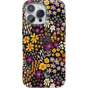 Casely iPhone 16 Pro Max Case | Garden Party | Mushroom Floral | Compatible with MagSafe | Classic Ultra Slim Design(Falling for You | Plum Floral)
