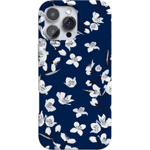 Casely iPhone 16 Pro Max Case | Garden Party | Mushroom Floral | Compatible with MagSafe | Classic Ultra Slim Design(Floral Forest | Navy Cherry Blossom Floral)