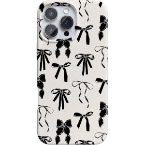 Casely iPhone 16 Pro Max Case | Garden Party | Mushroom Floral | Compatible with MagSafe | Classic Ultra Slim Design(Goth Girlie | Black Bows)