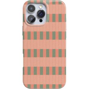 Casely iPhone 16 Pro Max Case | Garden Party | Mushroom Floral | Compatible with MagSafe | Classic Ultra Slim Design(Grand Cabana | Palm Beach)