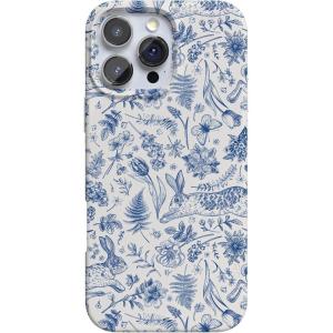 Casely iPhone 16 Pro Max Case | Garden Party | Mushroom Floral | Compatible with MagSafe | Classic Ultra Slim Design(Hop & Bloom | Bunny Toile)