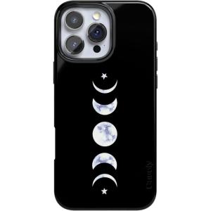 Casely iPhone 16 Pro Max Case | Garden Party | Mushroom Floral | Compatible with MagSafe | Classic Ultra Slim Design(It’s Just a Phase | Marble Moon)